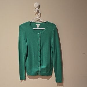 Charter Club Green Women's Cardigan Sweater